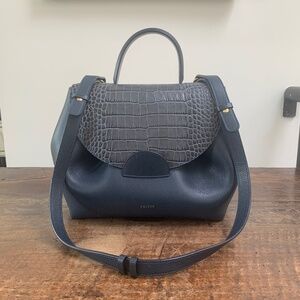 Polene Numero Un Edition Trio Midnight Blue Crocodile